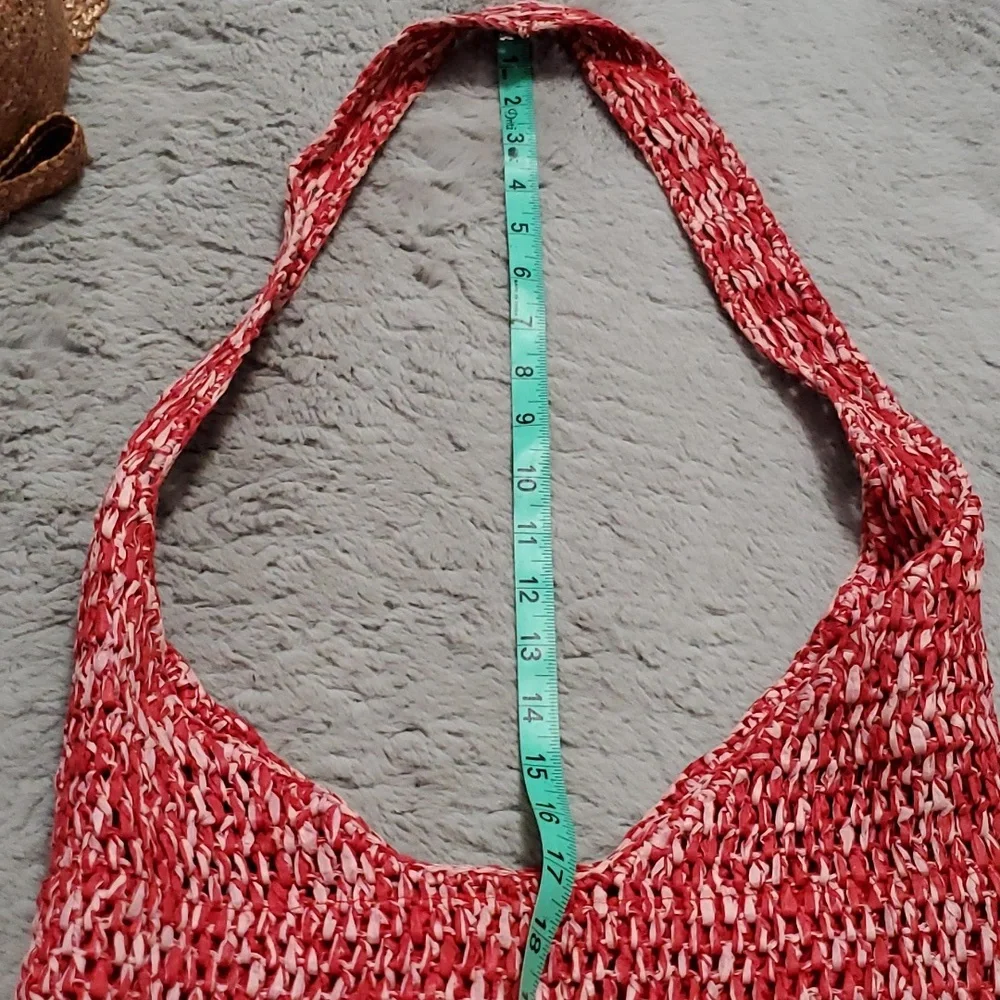 Bundle summer knit bag+ woven hat